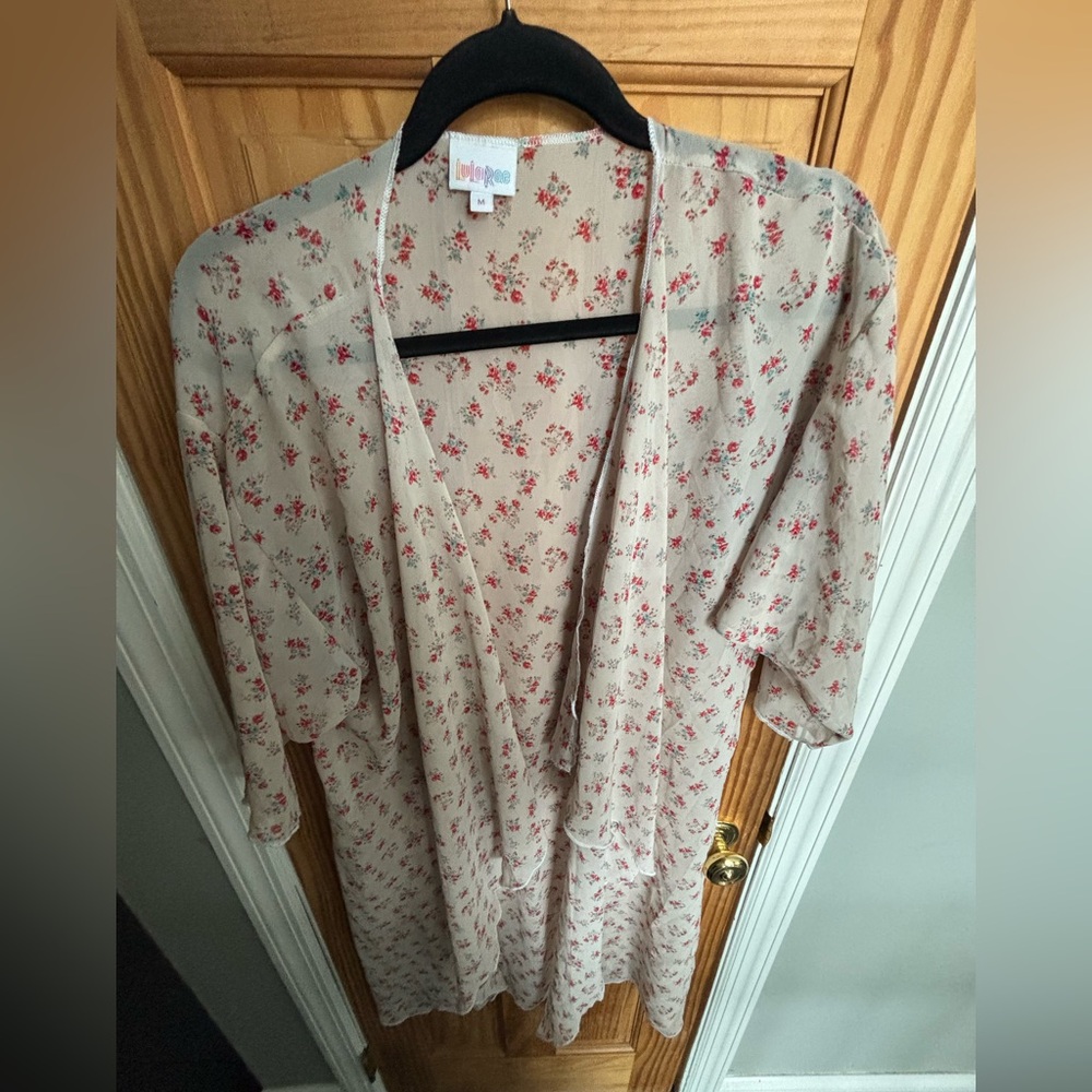 LuLaRoe floral swim cover up (M)